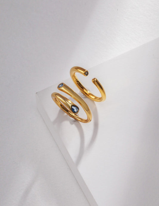 Before Anyone Wakes · Royal Blue Gemstone Silver Ring