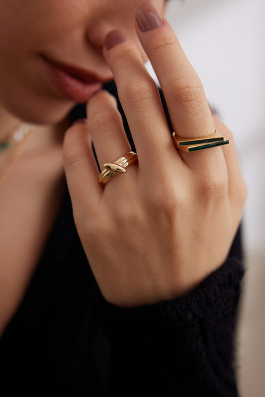 That Colour · Enamel Drop Sterling Silver Ring