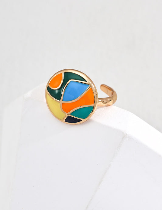 That's It · Enamel Drop Silver Ring