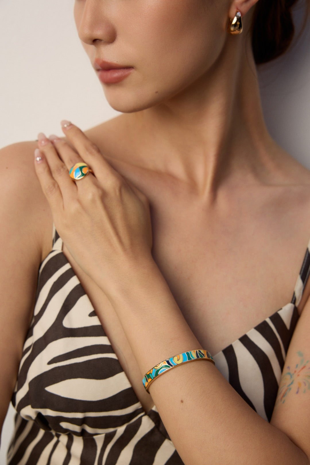 That's It · Enamel Drop Silver Ring