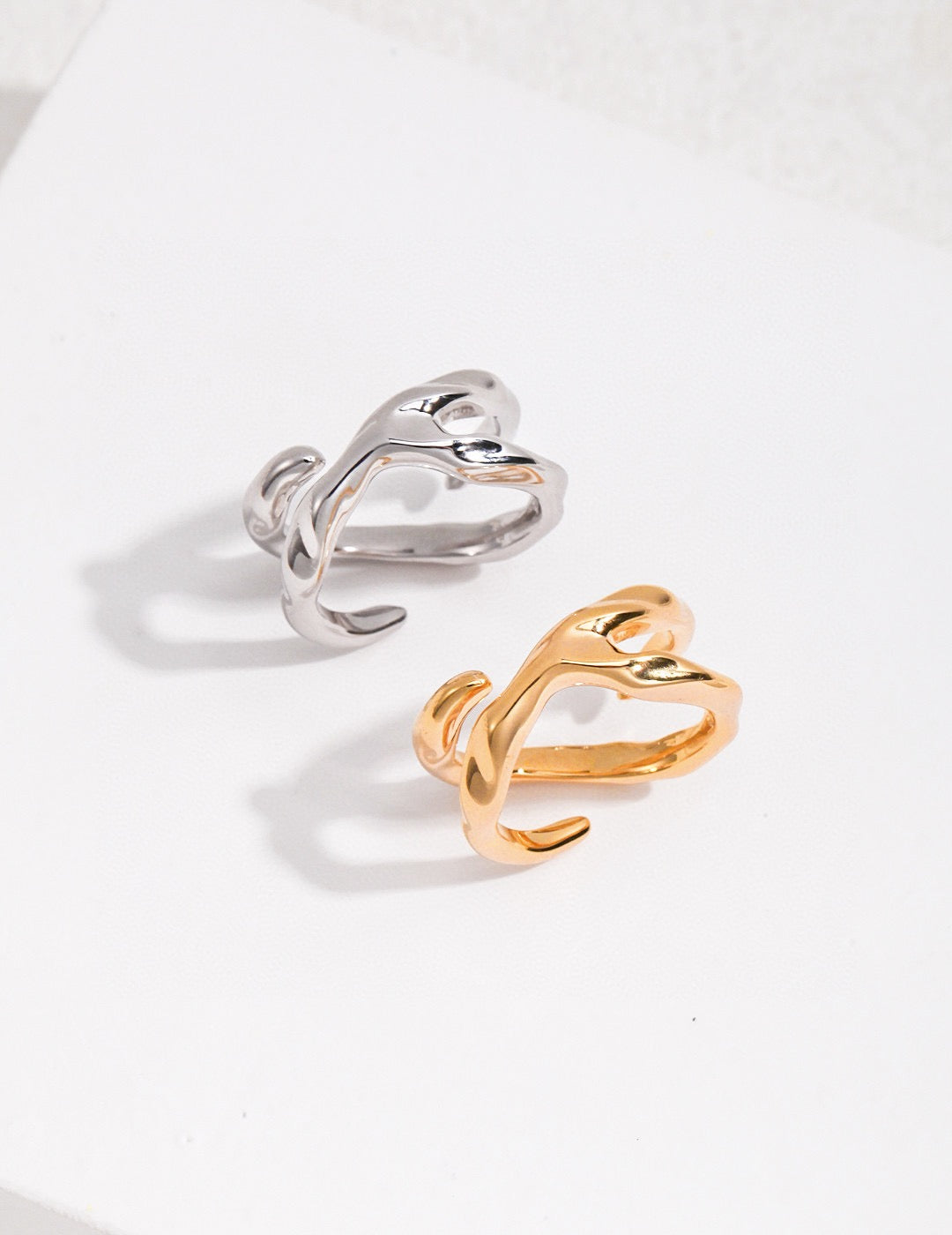 The Long Way Round · Stream Flow Open Silver Ring