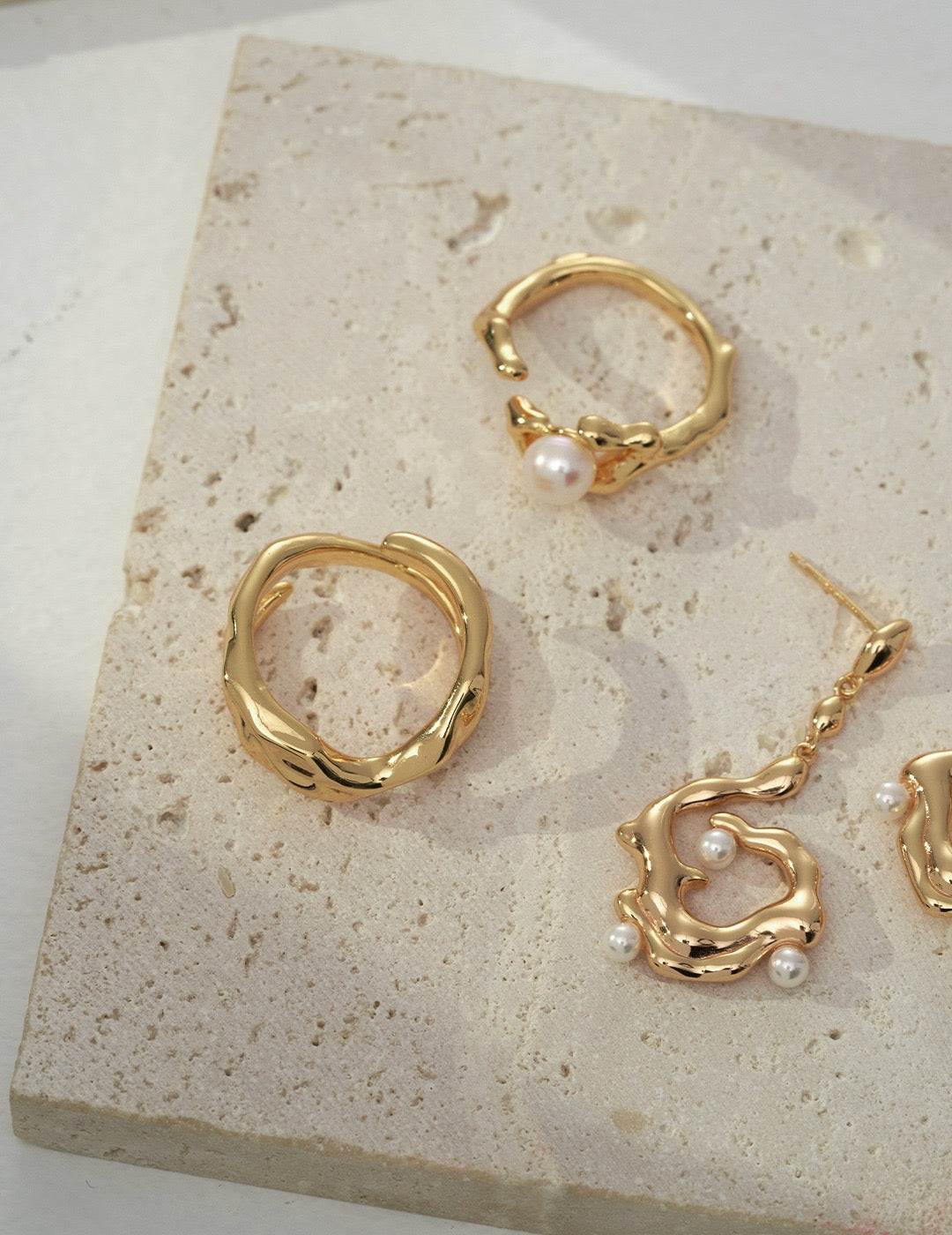 The Long Way Round · Stream Flow Open Silver Ring